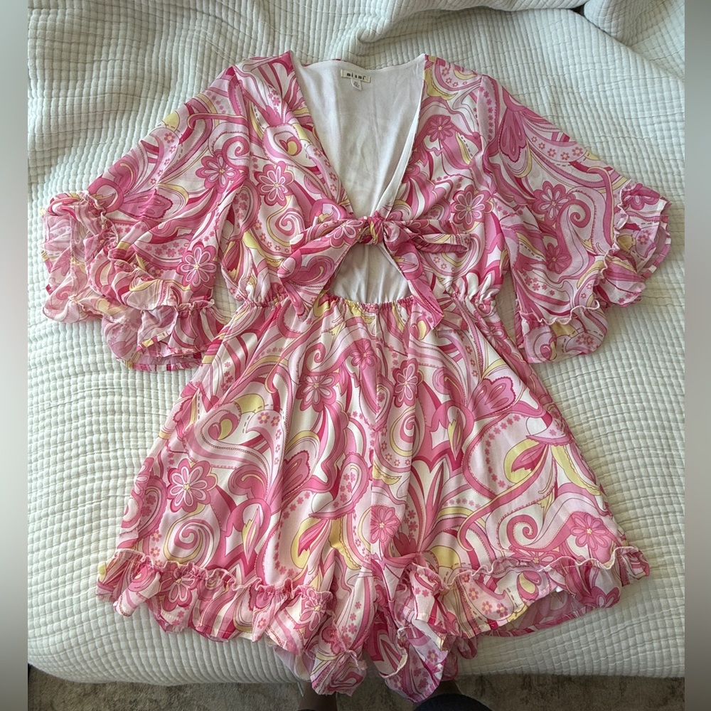 Francesca’s Floral Retro Romper